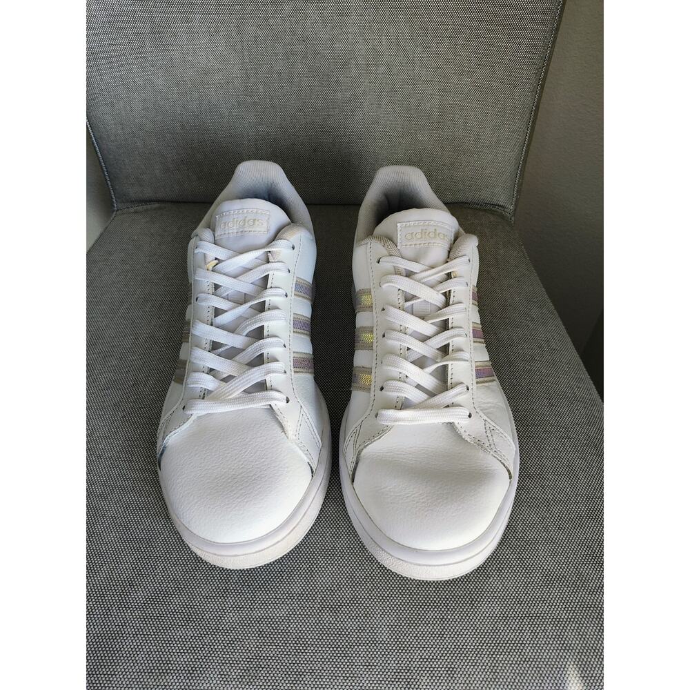 ADIDAS GRAND COURT WMNS Size 9 WHITE/METALLIC ROSE GOLD